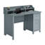 Bureau classique avec rangement, gris
