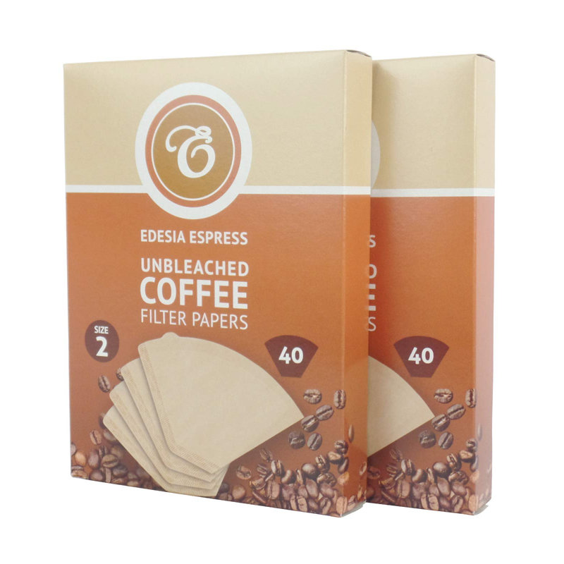 80 Size 2 Brown Coffee Filter Paper Cones