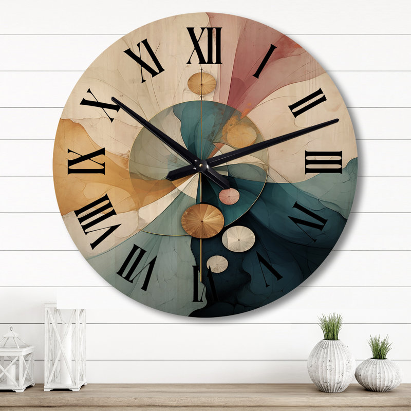Horloge murale Contemplating Divinity Circular Harmony IV, Grand