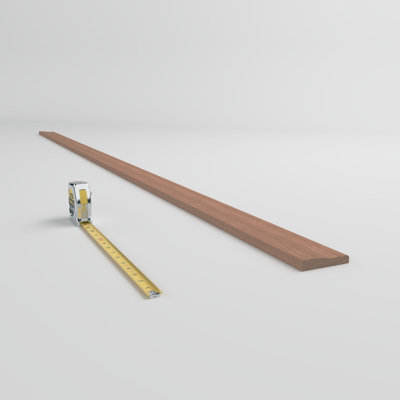 WM443 - Americraft Colonial Casing Solid Hardwood Moulding, 5/8"D x 3 1/4"W x 96"L, Stain Grade Sapele Mahogany