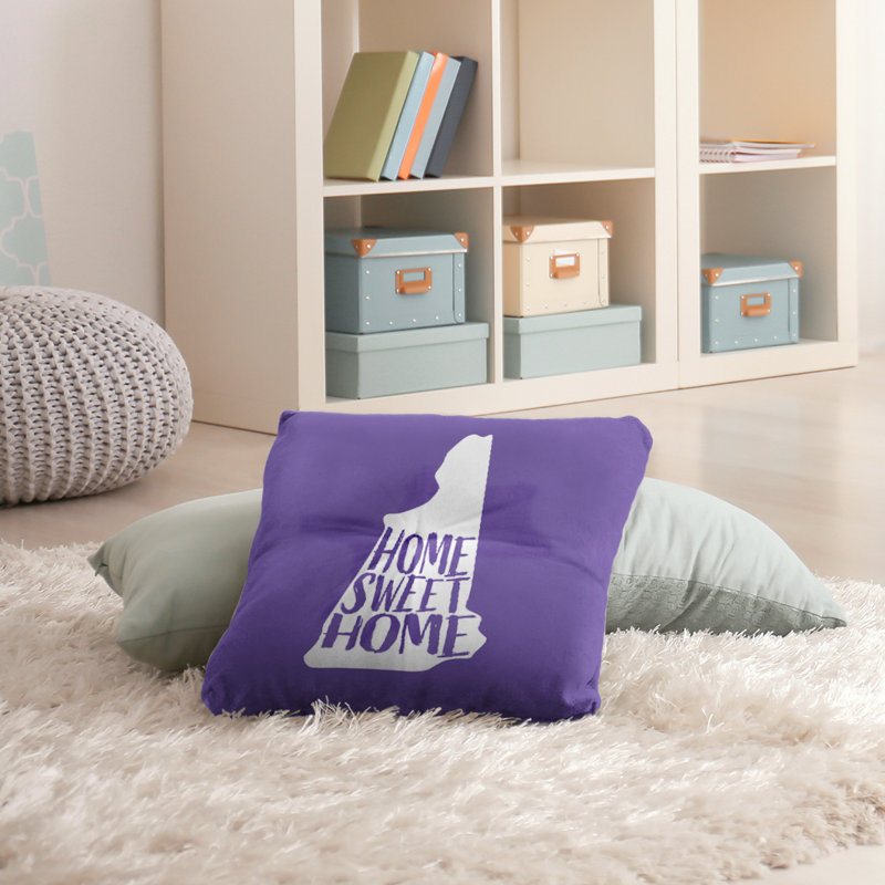 Coussin de sol touffeté home, 26 po x 26 po, Mauve, New Hampshire
