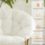 Chaise d'appoint rembourrée Markele, chaise Papasan, chaise soucoupe-1323925512