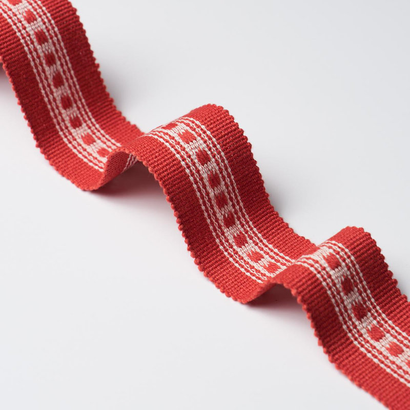 Tissu en similicuir 100% coton Lubeck Performance, Rouge