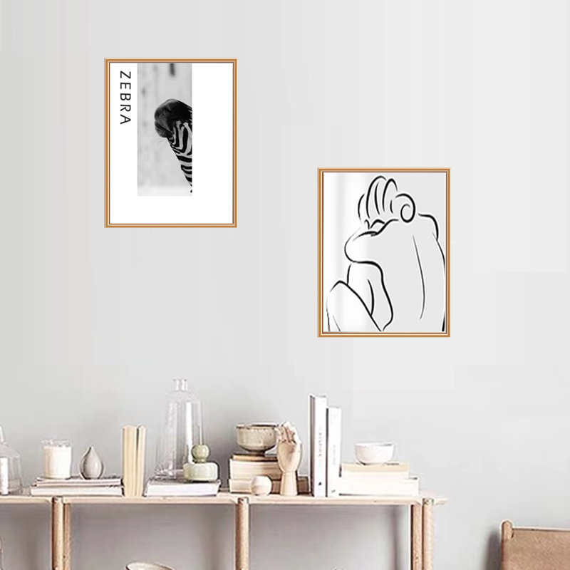 Metal Matte Picture Frame, Rose Gold