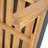 Outdoor acacia chaise lounge