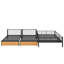Lit superposé double au-dessus de simple et simple avec tiroirs-545165077