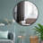 Round Wall Mirror with Aluminum Alloy Frame and Tempered Glass, Modern Bathroom Vanity Mirror-2137109784-2137109785