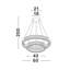 2 - Light Cylinder LED Chandelier