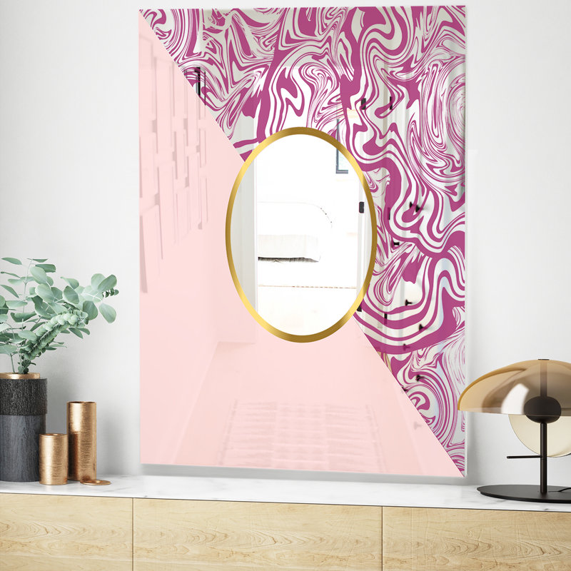 Miroir mural Marble Marble 1 Mid-Century, H 39,4 po x l 29,5 po