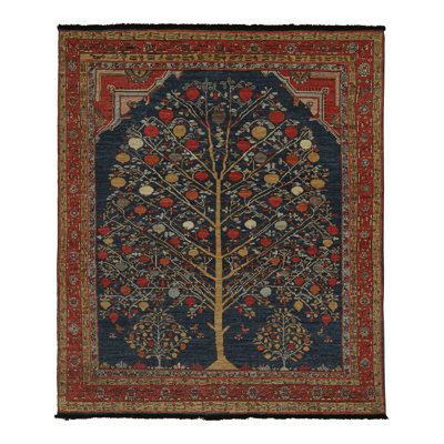 Hand Knotted Wool Area Rug