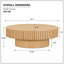 Table basse cannelée avec pied central-693683459