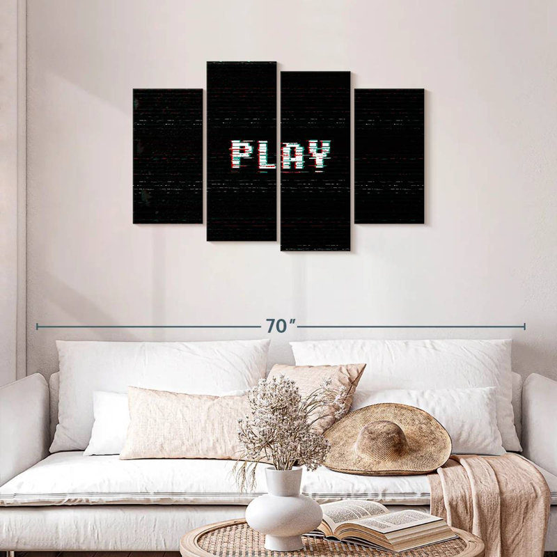 Senne Play Typography, 27" H x 43" W