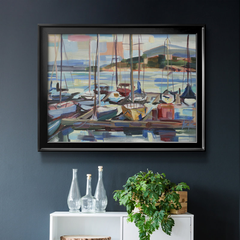 Leschi Evening - reproduction d'art sur toile, H 18,5 po x l 24,5 po x P 1,5 po, Noir