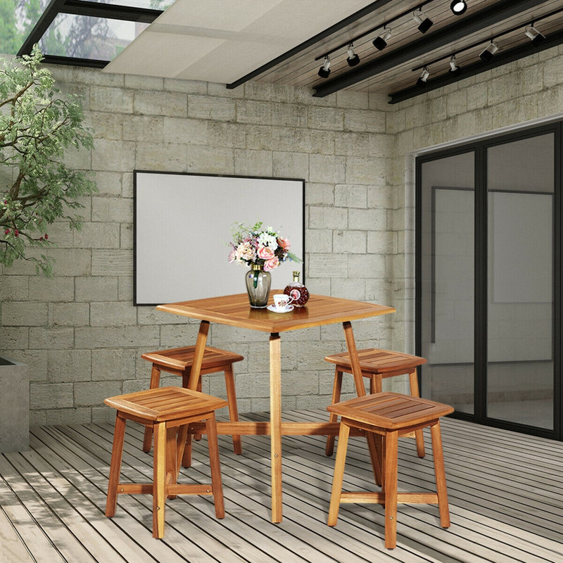 Catinna Patio 5 Piece Dining Set
