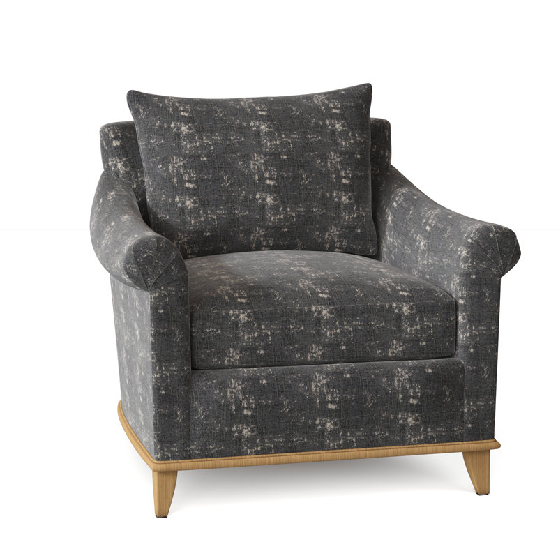 Drake Armchair, Amber, Maya Cyan
