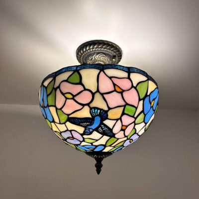 Tiffany Glass Flush Mount