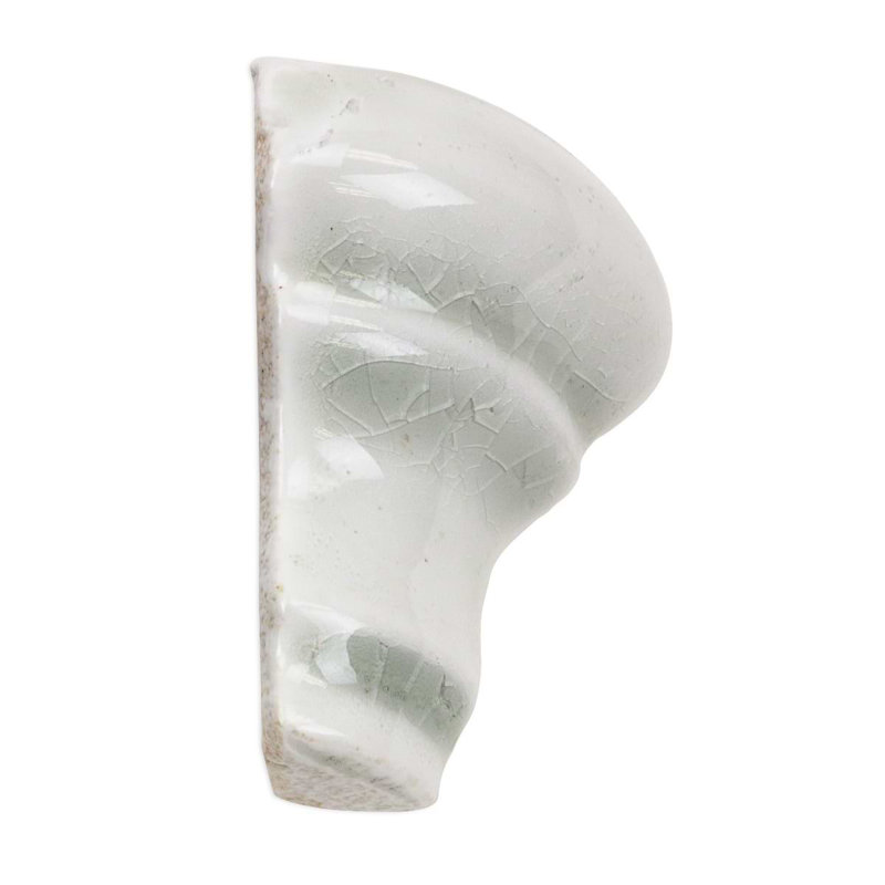 Nabi 1x2 Crackled Glossy Glass Chair Rail Corner Piece