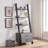 Modern Ladder Bookcase with Drawers, Multi-depth Shelves & Stable Design