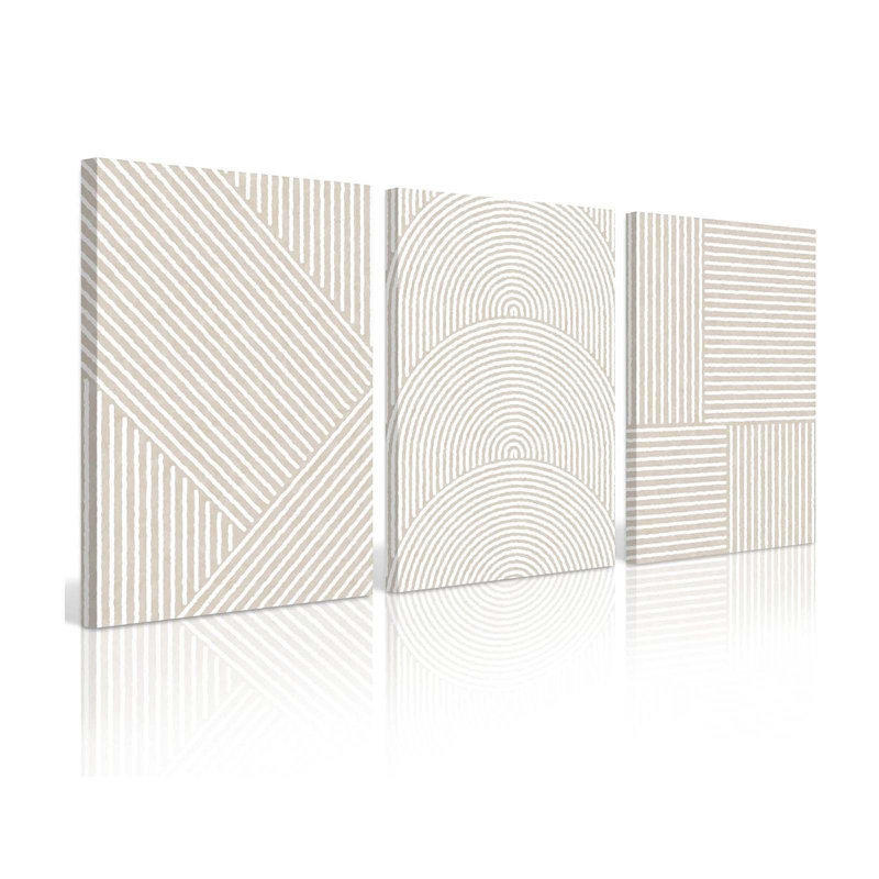 3 Piece Wrapped Canvas Print, 40 cm H x 30 cm W