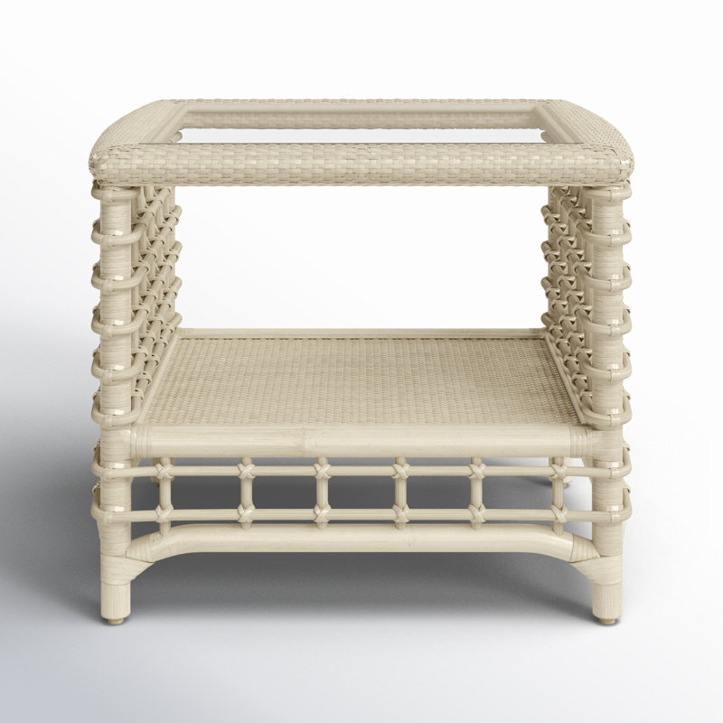 Luca End Table, Aged Barrel