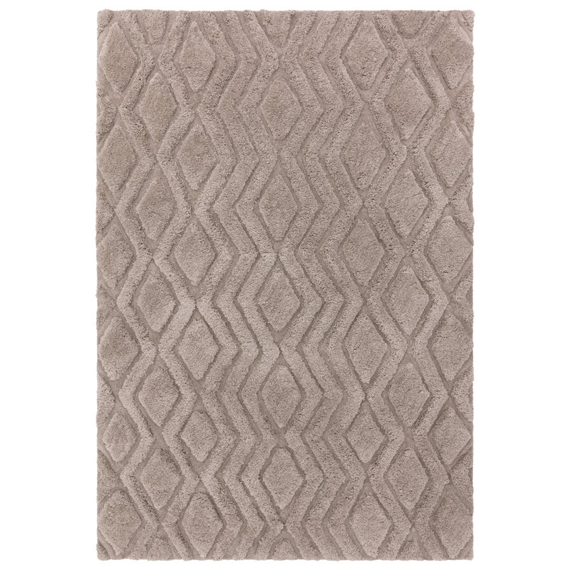 Peck Geometric Shag Area Rug, Rectangle 120 x 170cm