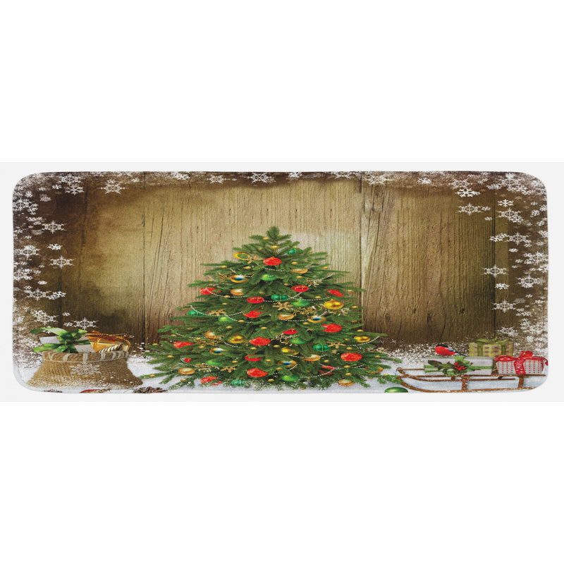 Rustic Synthetic Kitchen Mat