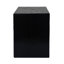 Table d'appoint empilable rétro de style naturel noir, faite de fibre de verre à 85% et à 15%, d'une surface de 14,5 po, convenant aux espaces extérieurs convenant à différentes pièces-931335726