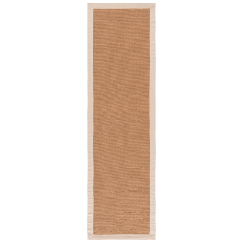 Natural Fiber Flat Weave Jute/Sisal; Latex; Cotton Solid Color Indoor Rug, Runner 2'3" x 8'