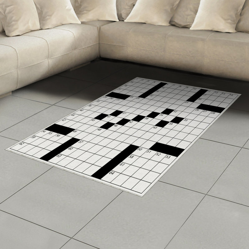 Tapis décoratif en fibre de polyester à haute densité, Rectangle— 4 pi x 5 pi 8 po