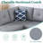 Boneless Sectional Sofa With Chaise,l Shaped Couch With Storage Ottoman For Living Room,apartment-759023985