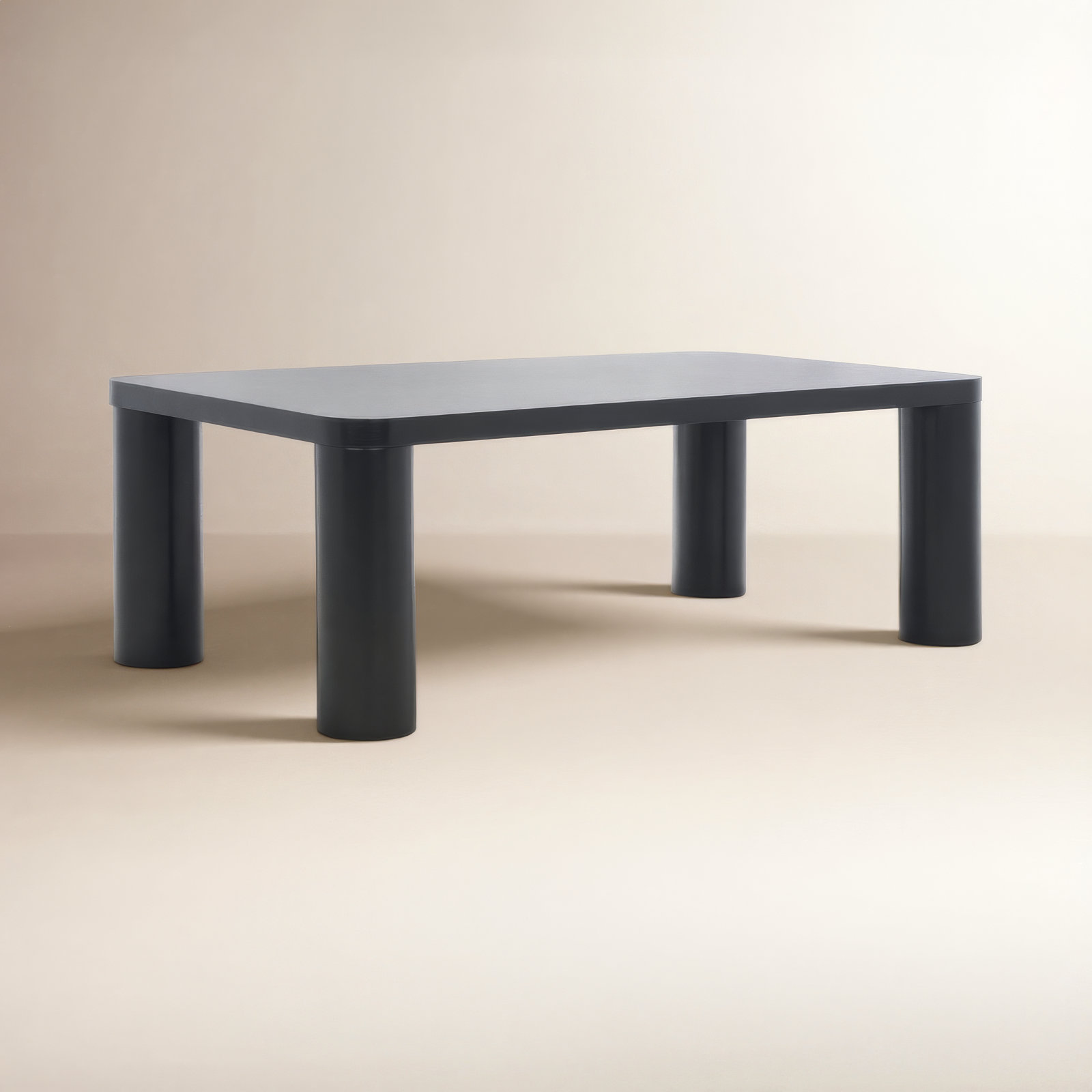 Patricio Single Coffee Table, 16.14" H x 48.03" L x 25.98" W, Black