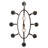 Pepo 8 - Light Dimmable Wagon Wheel Chandelier