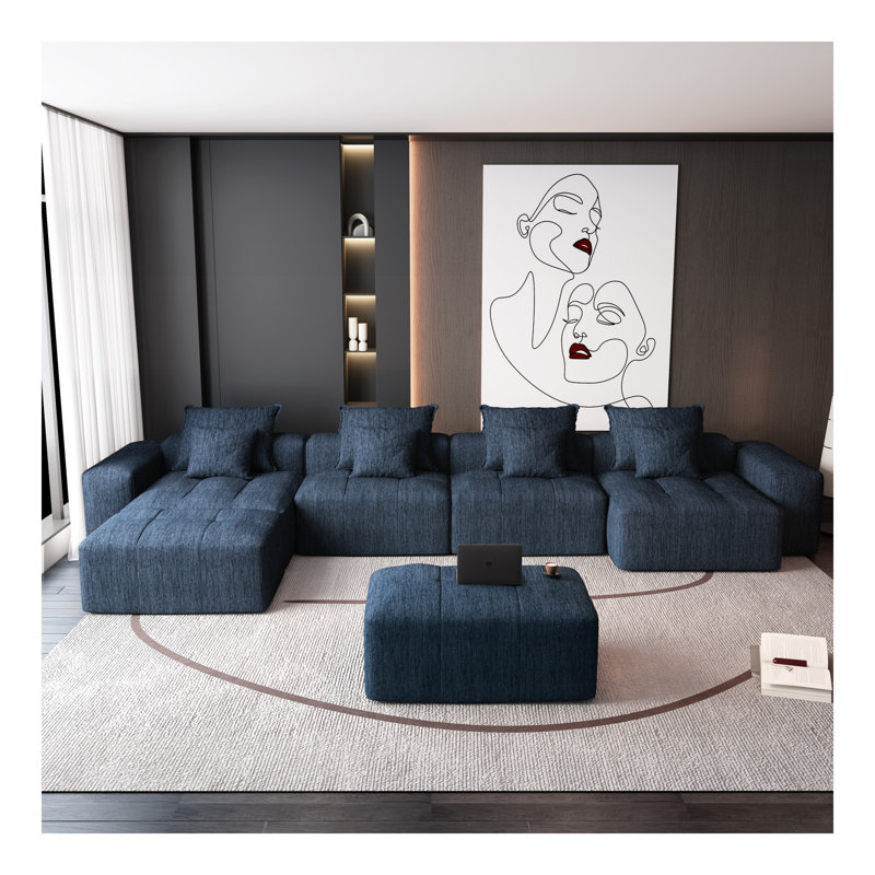 Canapé modulaire surdimensionné Modern, Bleu