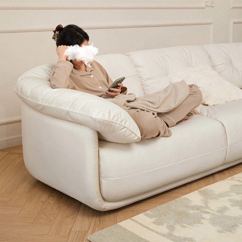 Crystal-cream 100% Polyester Modular Sofa cushion couch