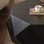 Table basse de 38 po à motif tridimensionnel en relief de style rétro américain-1072205331