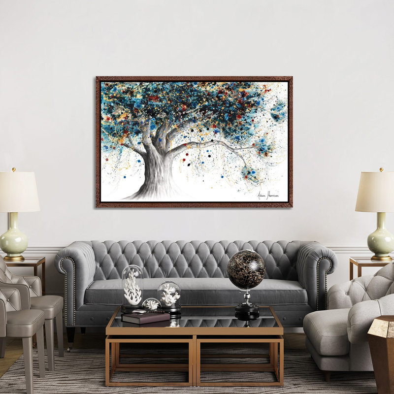 The Midnight Potion Tree by Ashvin Harrison - Print on Canvas, Classic Brown Wood Framed, 152.5 cm H x 101.5 cm W