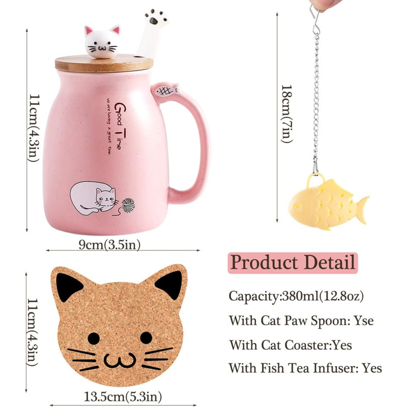 Tasse à thé avec infuseur Kawaii