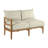 Santa Barbara Teak Left Arm Facing - Natural Teak-63326033-70063151-48656617