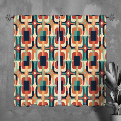 Paire de rideaux obscurcissant en polyester Latiyah