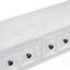 Console rustique en bois avec deux tiroirs de taille différente et une tablette inférieure-498259551