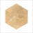 Hexagon Gold Yellow Beige Polished Marble Tiles, Natural Stone For Walls And Floors, 12 Pieces Per Box, 7.1 Sq Ft Coverage