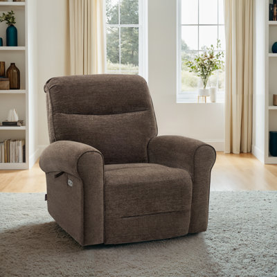 Dual Motor Power Recliner Lift Chair with Massage and Heat, Extended Footrest by Red Barrel Studio