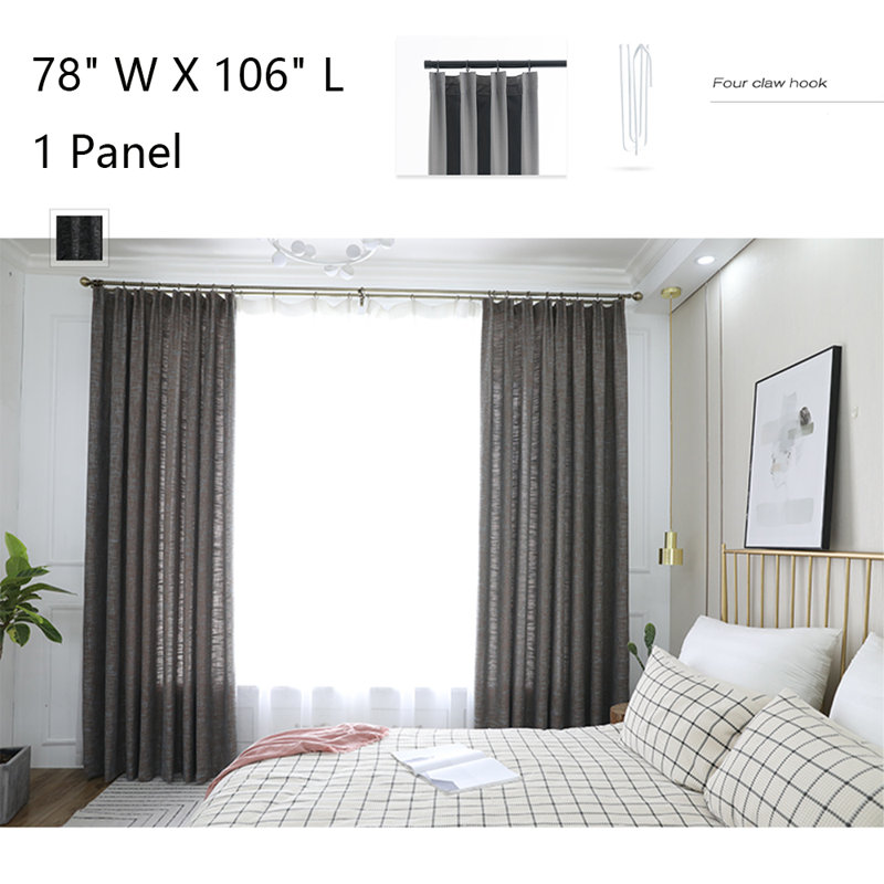 Rideau de rideau pour salon 1 rideau, L 78 po x L 106 po