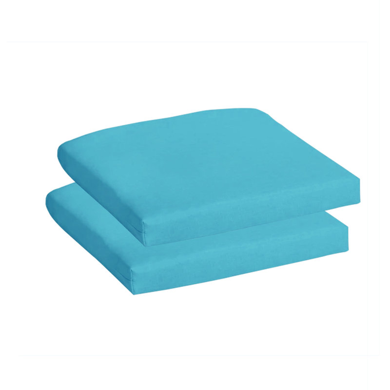 Coussin de siège d'extérieur, Bleu clair, 18 po x 18 po