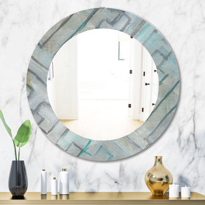Lost in Geometric Element Wall Mirror