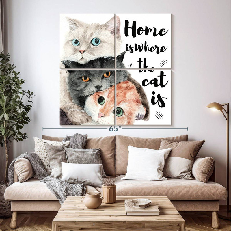 Plaque murale Kema Home Cats