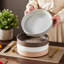 4-Piece 1140ml Sesame Glazed Stoneware Pasta Bowl Set-1429788728