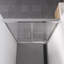 44 - 48 "x 76" Porte de salle de bain coulissante avec quincaillerie, verre trempé transparent de 1/4 "de 6 mm, cadre en aluminium, coffre-fort et souci, paquet