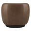 Fauteuil demi-tonneau en cuir Marcy Geniue-1406499531