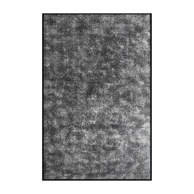 Tapis gris/brun zone contemporaine, Rectangle 5 pi x 7 pi